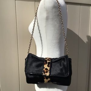 Talbots calf hair shoulder bag